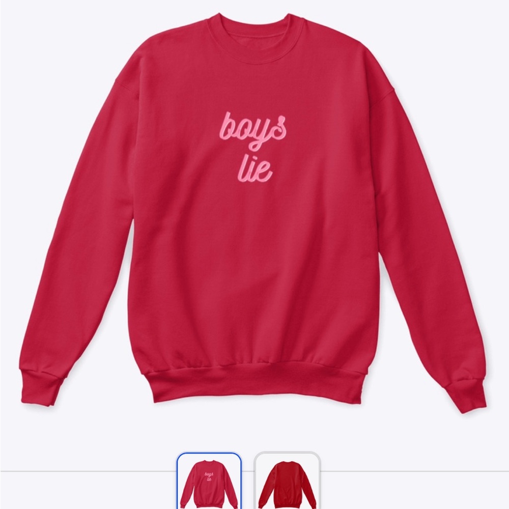 boys lie crewneck